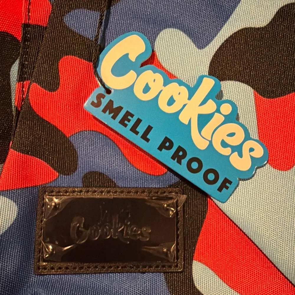Cookies Smell Proof Off The Grid‎ Backpack Blue Camo Pattern
